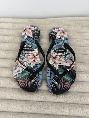 Havaianas Slim Animal Floral flip-flops size 7/8